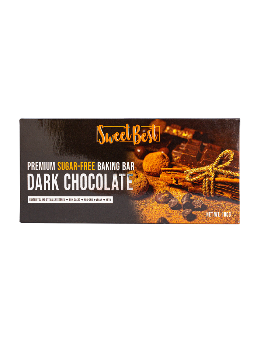 Sweet Best Sugar Free Dark Chocolate Front View - Natural Sweetener Philippines