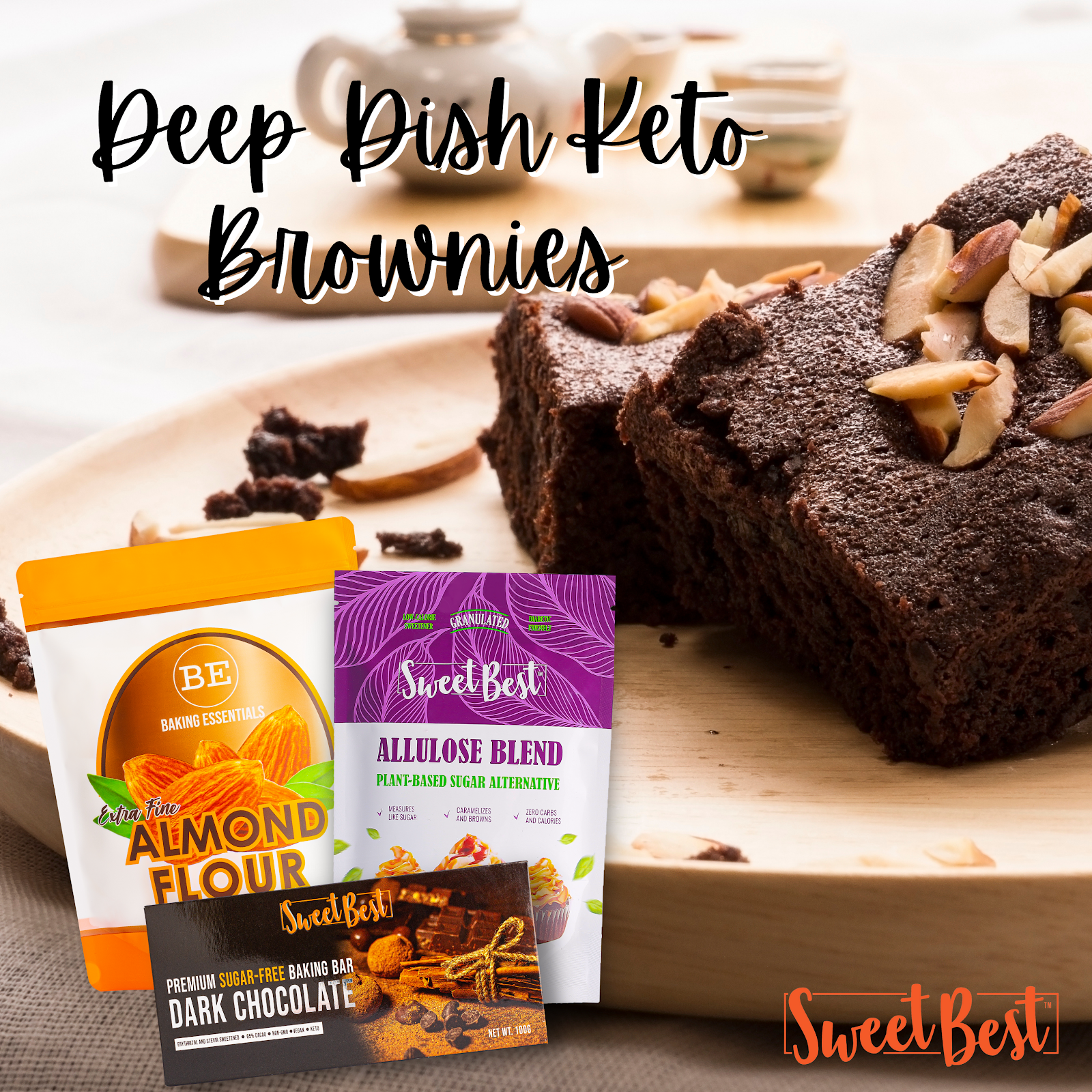 Deep Dish Keto Brownies