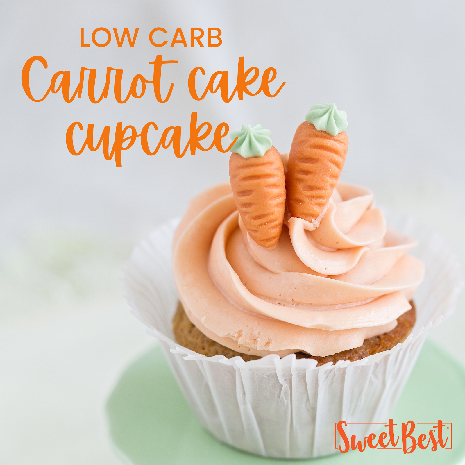 Low Carb Carrot Cake Cupcake