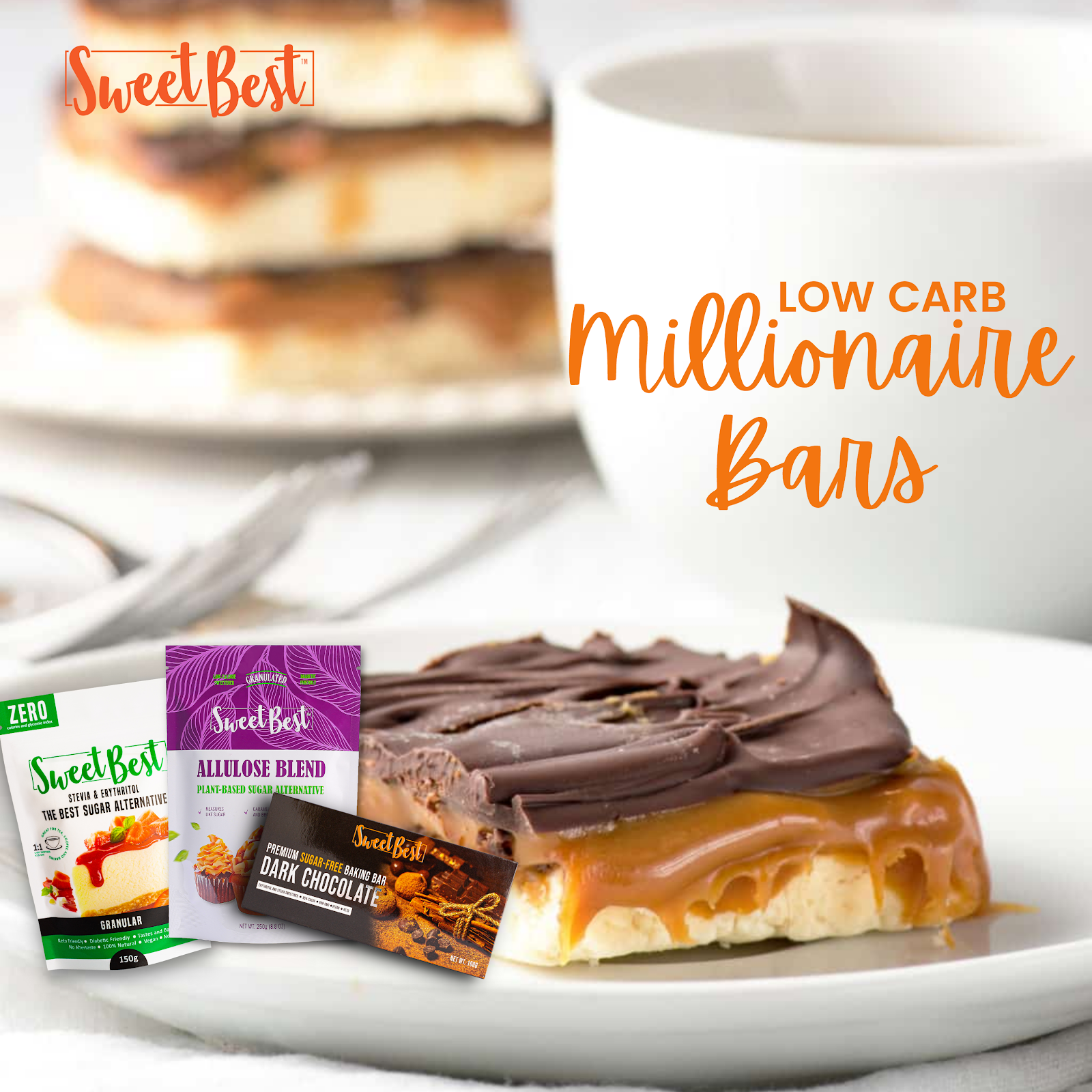 Low Carb Millionaire Bars