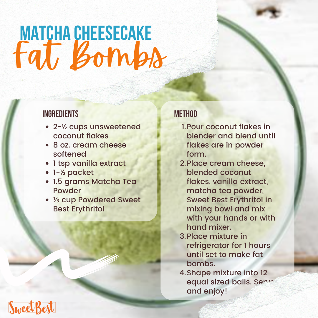Matcha Cheesecake Fat Bombs