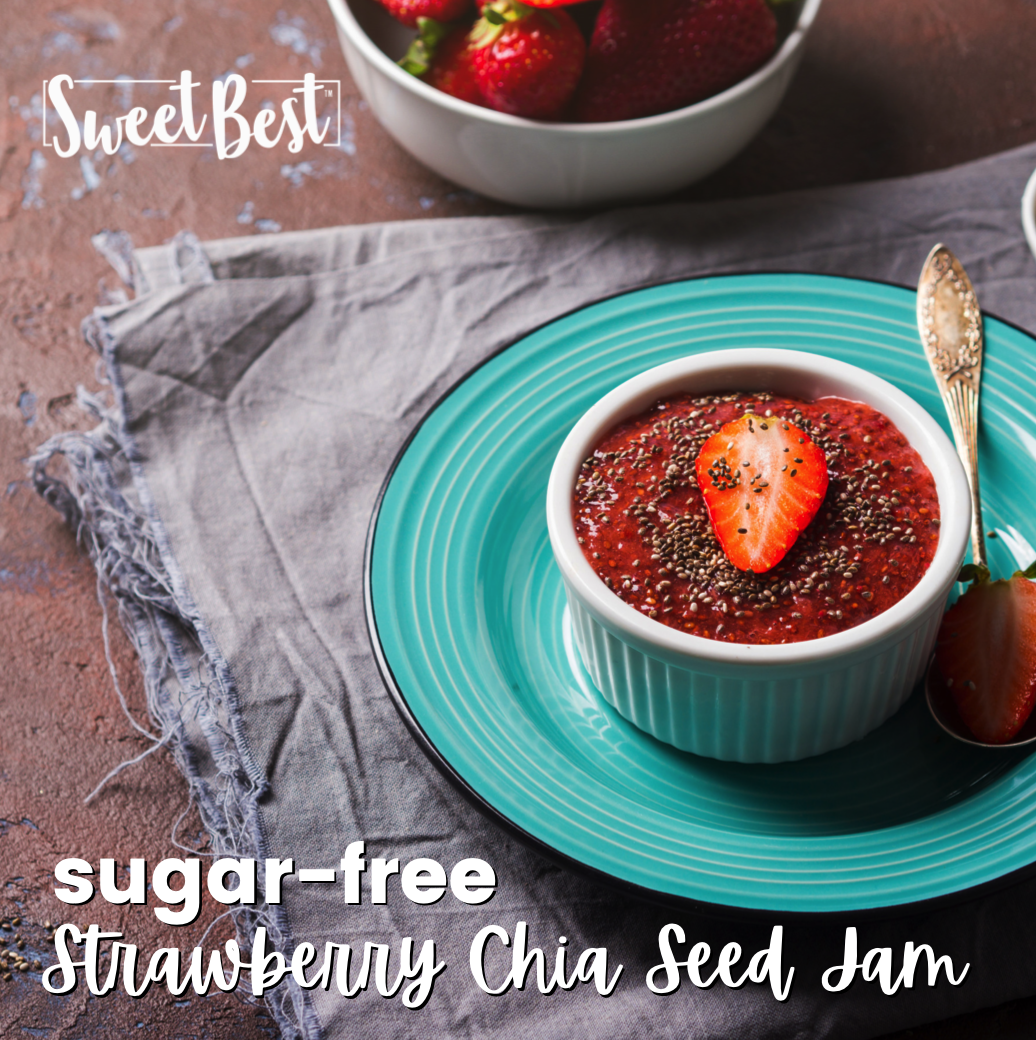 Sugarfree Strawberry Chia Seed Jam